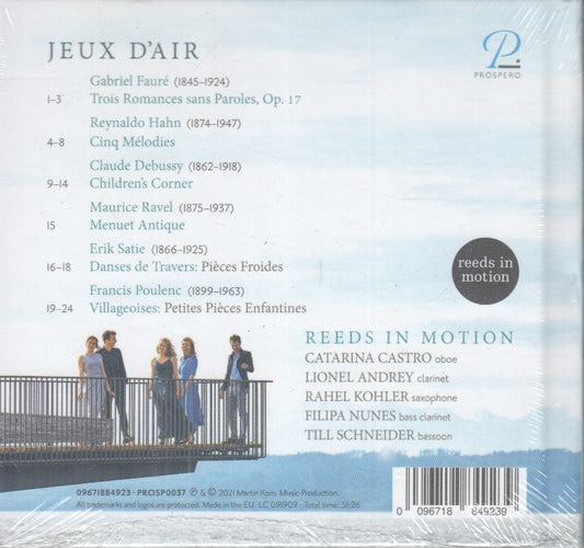 MCD- CD REEDS IN MOTION JEUX D'AIR PROSPERO - ZCD5