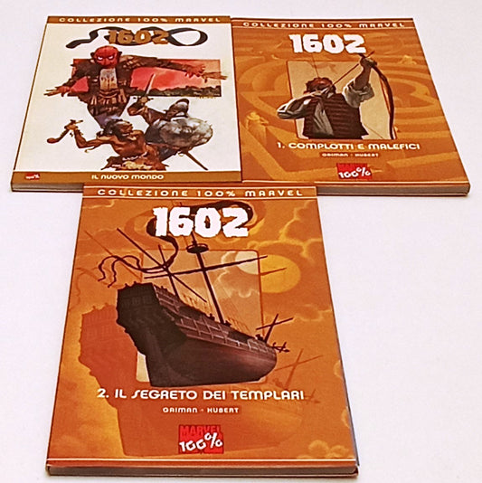 FV- COLLEZIONE 100% MARVEL 1602 VOLUMI 1/2 + IL NUOVO MONDO- GAIMAN- PANINI- F25