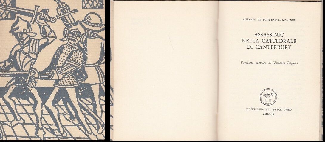 LN- ASSASSINIO CATTEDRALE DI CANTERBURY- MAXENCE- SCHEIWILLER--- 1965- B- ZFS319