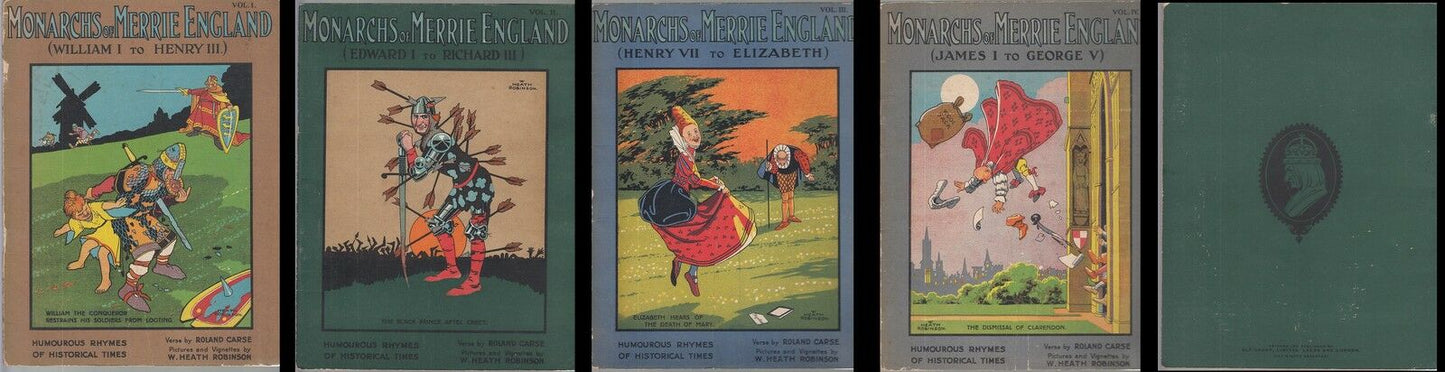 LB- MONARCHS OF MERRIE ENGLAND 4 VOLUMI - CARSE ROBINSON ---- 1927 - B - ZFS635