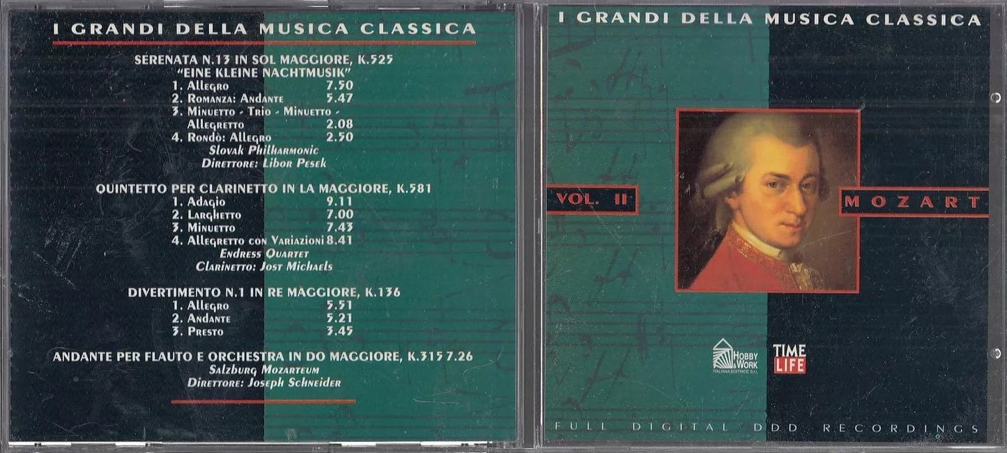 MCD- CD MOZART QUINTETTO CLARINETTO EINE KLEINE NACHTMUSIK HOBBY WORK - ZCD18