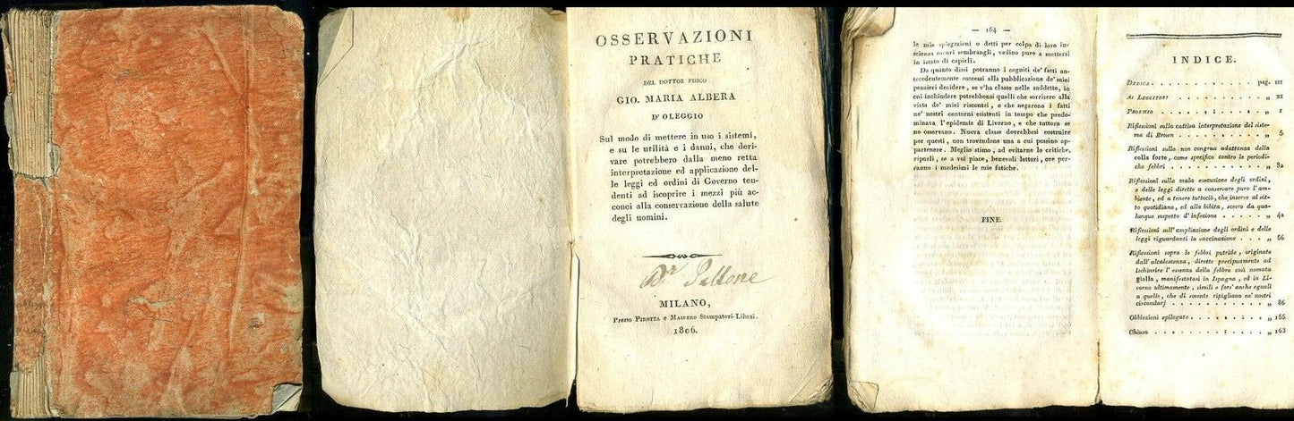 LH- OSSERVAZIONI PRATICHE - MARIA ALBERA - PIROTTA MASPERO --- 1806 - C - YFS207