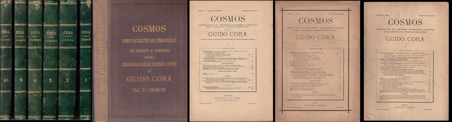 LH- COSMOS PROGRESSI GEOGRAFIA SCIENZE AFFINI-- GUIDO CORA--- 1873- C- YDS4
