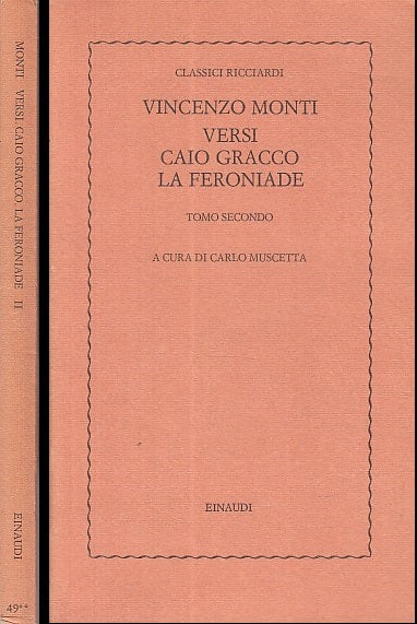 LZ- POETI DEL DUECENTO CORTESE TOSCANA 2 VOLUMI MONTI - EINAUDI RICCIARDI - XFS
