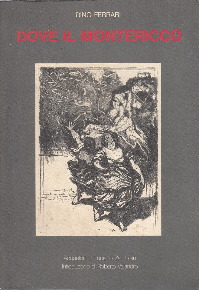 LN- DOVE IL MONTERICCO RACCOLTA POESIE- FERRARI- MONSELICE--- 1977 - BS- YDS259