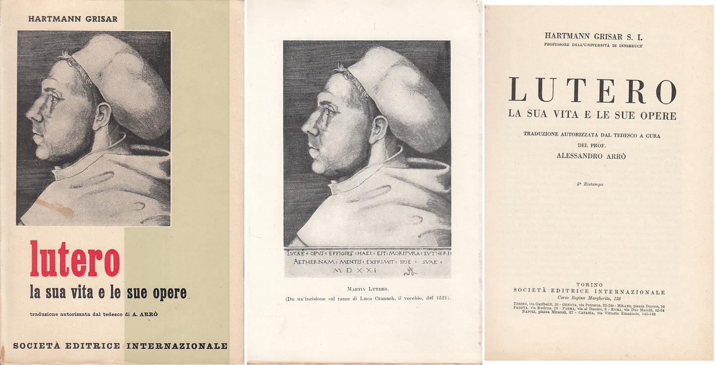 LS- LUTERO LA SUA VITA E OPERE - GRISAR - SEI --- 1956 - B - YDS424