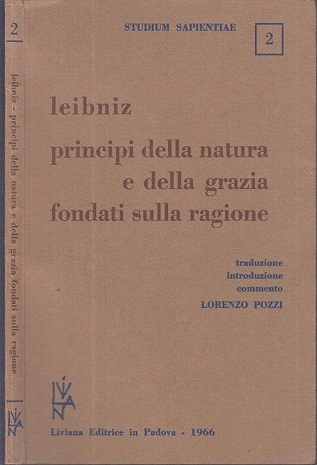 LS- LEIBNIZ PRINCIPI NATURA E GRAZIA FONDATI RAGIONE - POZZI ---- 1966 - B- XDS1
