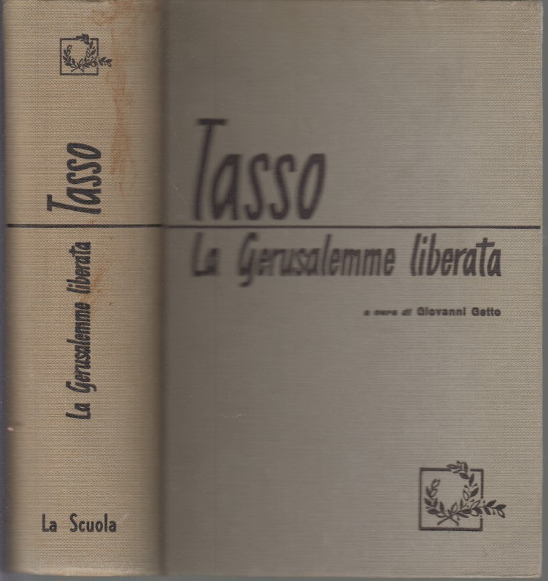 LN- LA GERUSALEMME LIBERATA - TORQUATO TASSO GETTO- LA SCUOLA--- 1960- C- YDS469