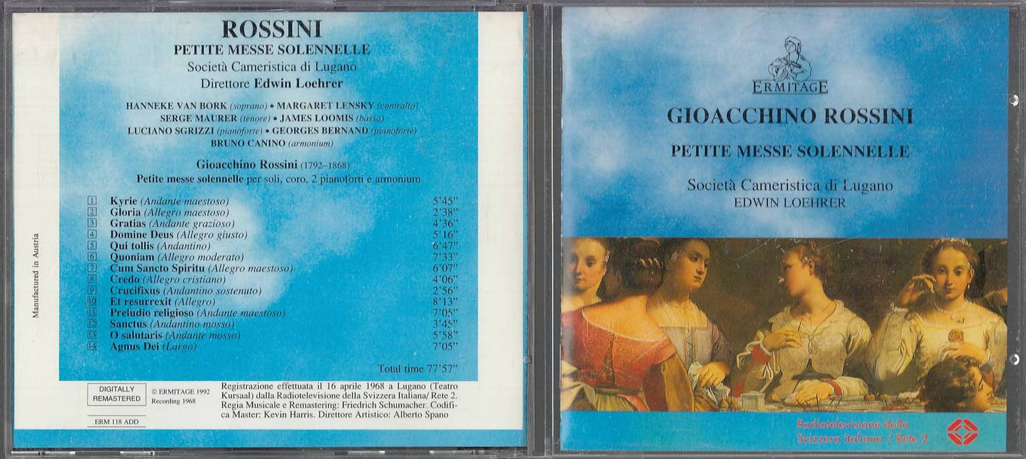 MCD- CD GIOACCHINO ROSSINI - PETIT MESSE SOLENNELLE - LOEHRER --- 1992 --ZCD1