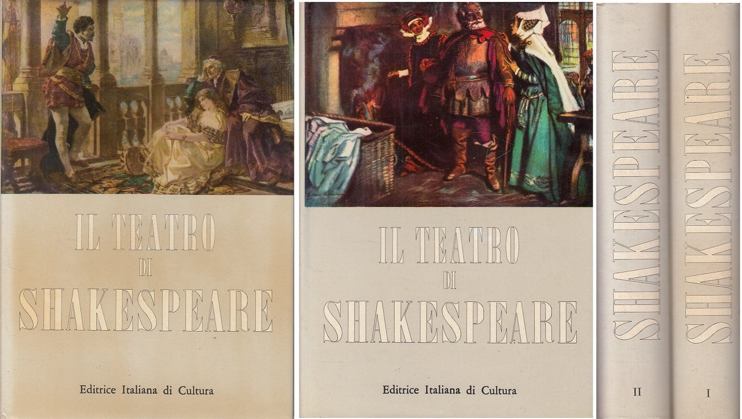 LT- IL TEATRO DI SHAKESPEARE 2 VOLUMI -- ITALIANA CULTURA --- 1962 - CS - YDS10