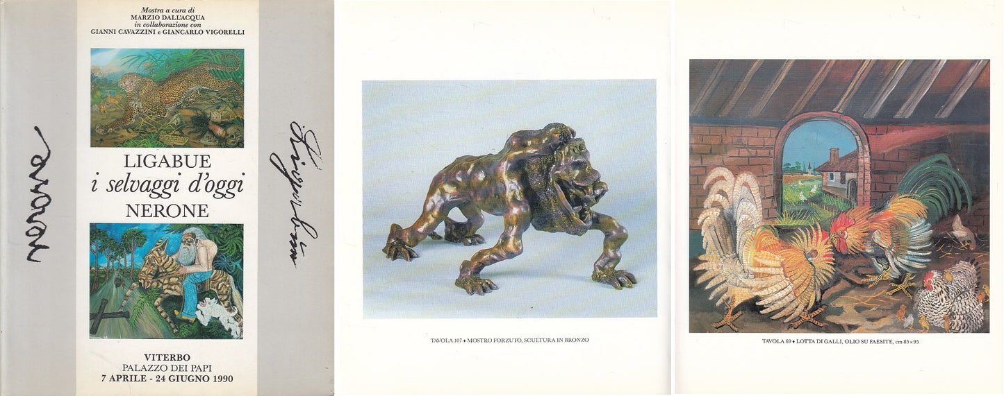 LT- I SELVAGGI D'OGGI: LIGABUE NERONE MOSTRA -- VITERBO --- 1990 - B - YDS85