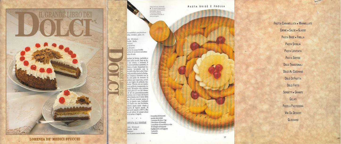 LK- IL GRANDE LIBRO DEI DOLCI- DE' MEDICI STUCCHI- MONDADORI--- 1991- CS- YDS519