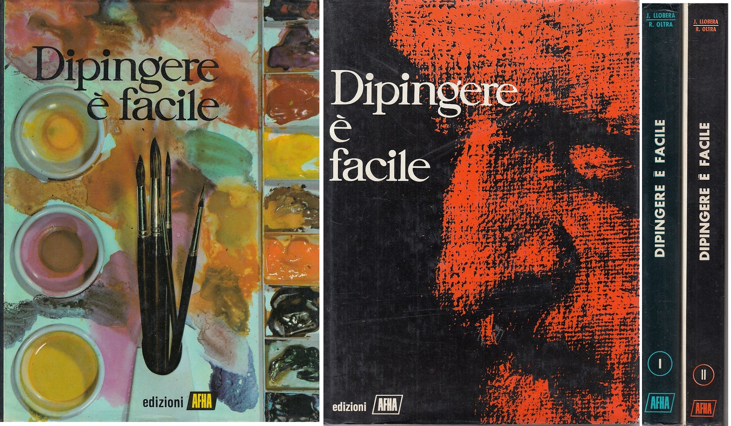 LT- DIPINGERE E' FACILE 2 VOLUMI - LLOBERA OLTRA - AFHA --- 1982 - CS - ZDS622