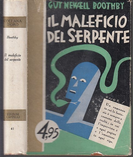 LN- IL MALEFICIO DEL SERPENTE- BOOTHBY- CAPPELLI- COLLANA ORO-- 1932- CS- XDS14