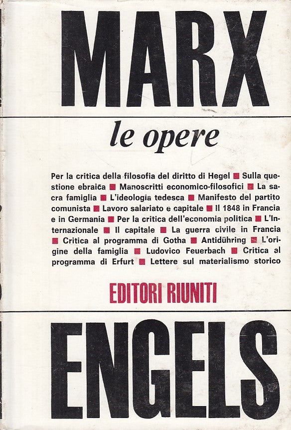 LS- OPERE SCELTE - MARX ENGELS - RIUNITI --- 1973 - CS - YDS472