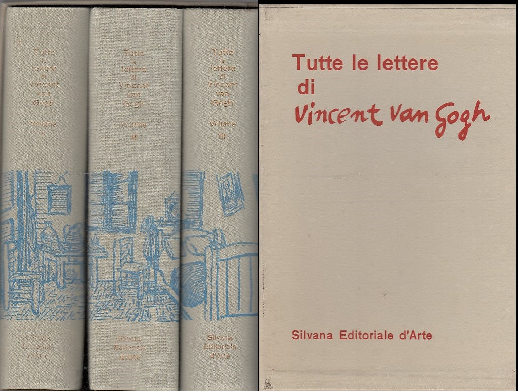LN- TUTTE LE LETTERE DI VINCENT VAN GOGH 3 VOLUMI-- SILVANA--- 1959- C- XDS16