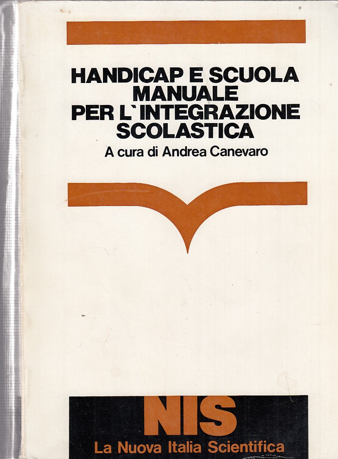 LZ- HANDICAP E SCUOLA MANUALE- CANEVARO- NIS- I MANUALI 14-- 1985- B- ZDS288