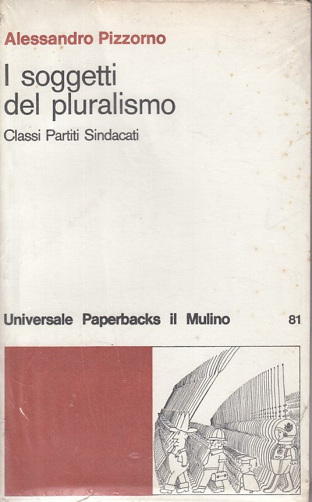 LS- I SOGGETTI DEL PLURALISMO SIGILLATO- PIZZORNO - MULINO --- 1980 - B - YDS499