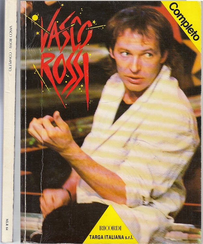 LT- VASCO ROSSI COMPLETO SPARTITO CANZONI E TESTI -- RICORDI --- 1988- B- YDS444