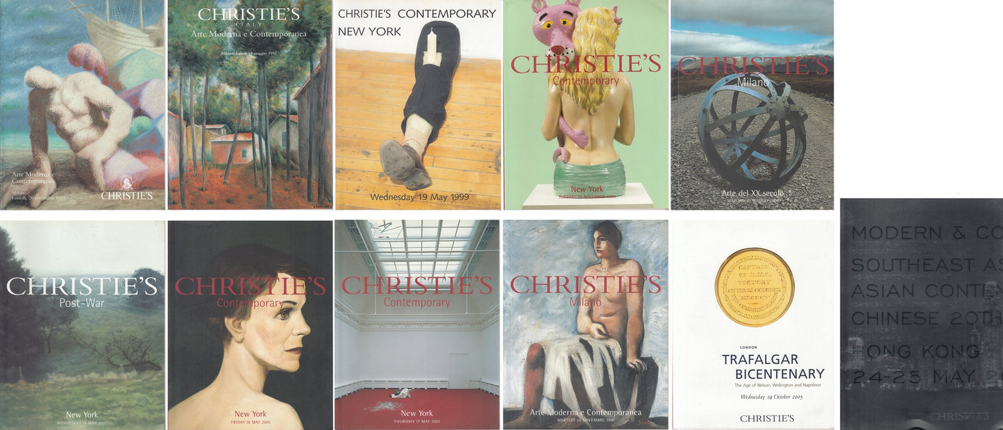 LT- CHRISTIE'S ARTE CONTEMPORANEA 11 CATALOGHI-- CHRISTIE'S--- 1995 - B - YDS999