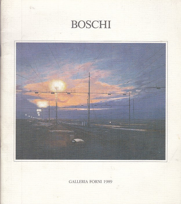 LT- DINO BOSCHI CATALOGO OPERE - BONFIGLIOLI - GALLERIA FORNI --- 1989- S- XFS27