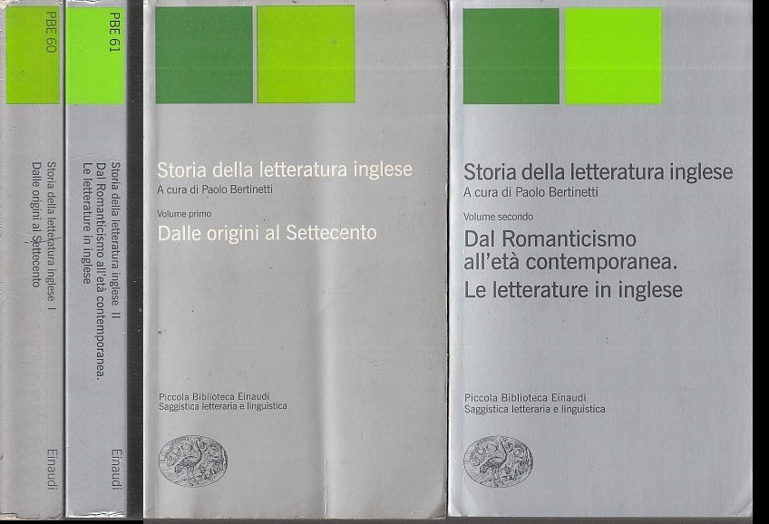 LN- STORIA DELLA LETTERATURA INGLESE 1/2 - BERTINETTI- EINAUDI--- 2000- B- XFS32
