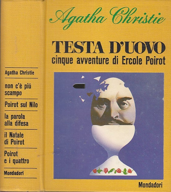 LG- TESTA D'UOVO ERCOLE POIROT - AGATHA CHRISTIE - MONDADORI--- 1976- C- YFS663