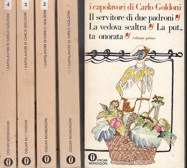 LN- I CAPOLAVORI DI CARLO GOLDONI 4 VOLUMI-- MONDADORI-- 1a ED.- 1970- B- YFS667
