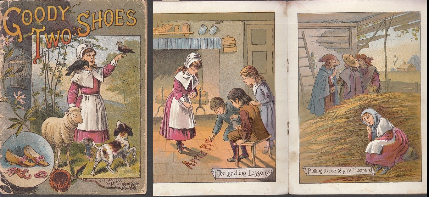 LB- GOODY TWO SHOES ILLUSTRATO -- McLOUGHLIN NEW YORK --- 1888 - S - XFS31
