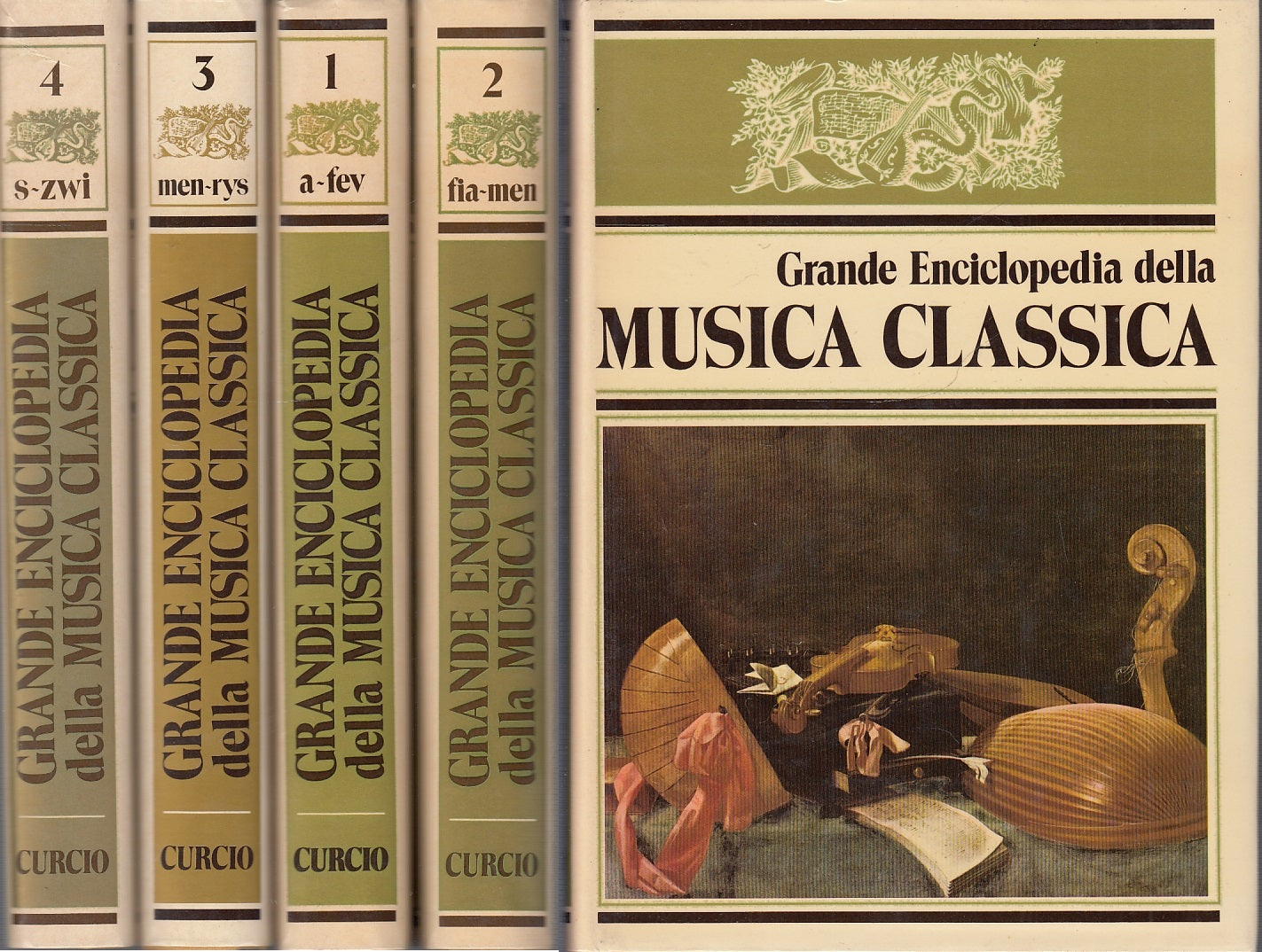 LT- GRANDE ENCICLOPEDIA DELLA MUSICA CLASSICA 4 VOL-- CURCIO--- 1982- CS- YFS642