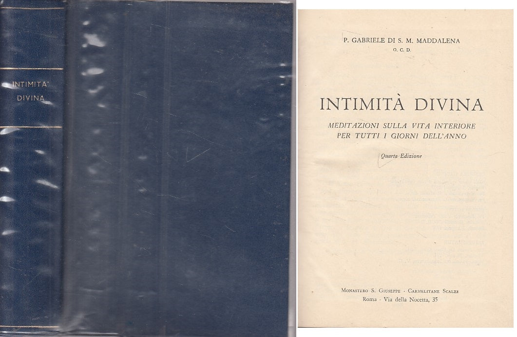 LD- INTIMITA' DIVINA MEDITAZIONI VITA INTERIORE -- ROMA --- 1957 - CS - YFS605