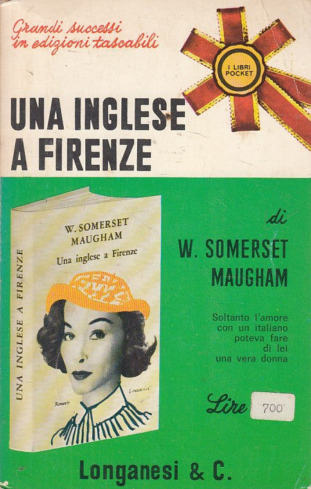 LN- UNA INGLESE A FIRENZE - MAUGHAM- LONGANESI- LIBRI POCKET-- 1966 - B - YFS608