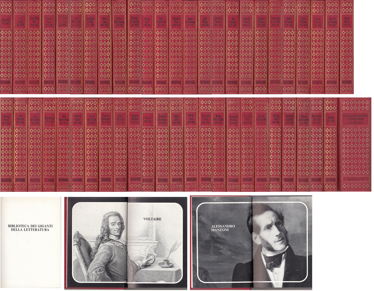 LS- BIBLIOTECA GIGANTI DELLA LETTERATURA 50 VOL.-- MONDADORI--- 1977- C - YFS999