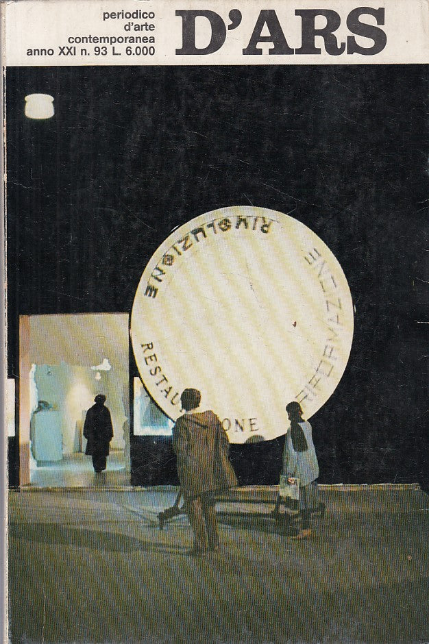 LT- D'ARS PERIODICO ARTE CONTEMPORANEA ANNO XXI N.93-- USPI--- 1980 - B - ZFS440