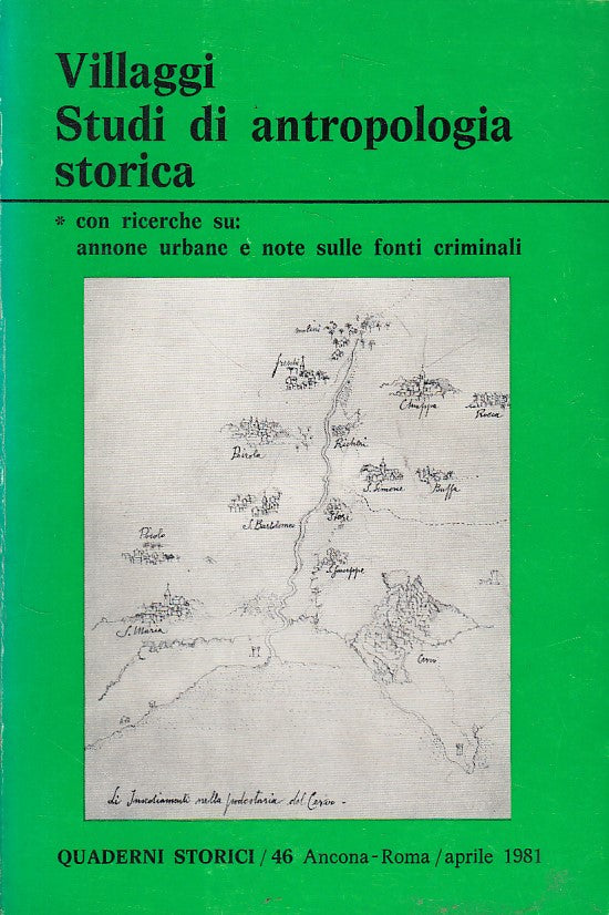 LS- VILLAGGI STUDI DI ANTROPOLOGIA STORICA -- MULINO --- 1981 - B - ZFS486