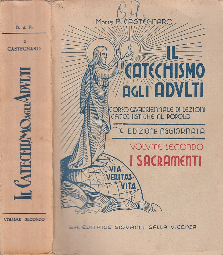LD- IL CATECHISMO AGLI ADULTI VOL.2 - CASTEGNATO - VICENZA --- 1954 - B - YFS409