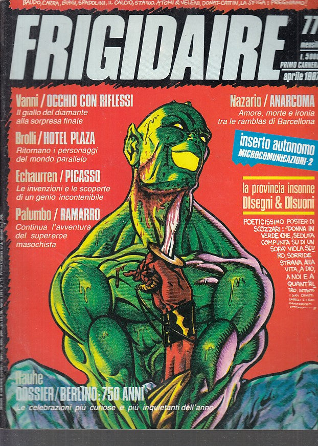 FR- RIVISTA FRIGIDAIRE N.77-- PRIMO CARNERA - 1987 - S - PRX