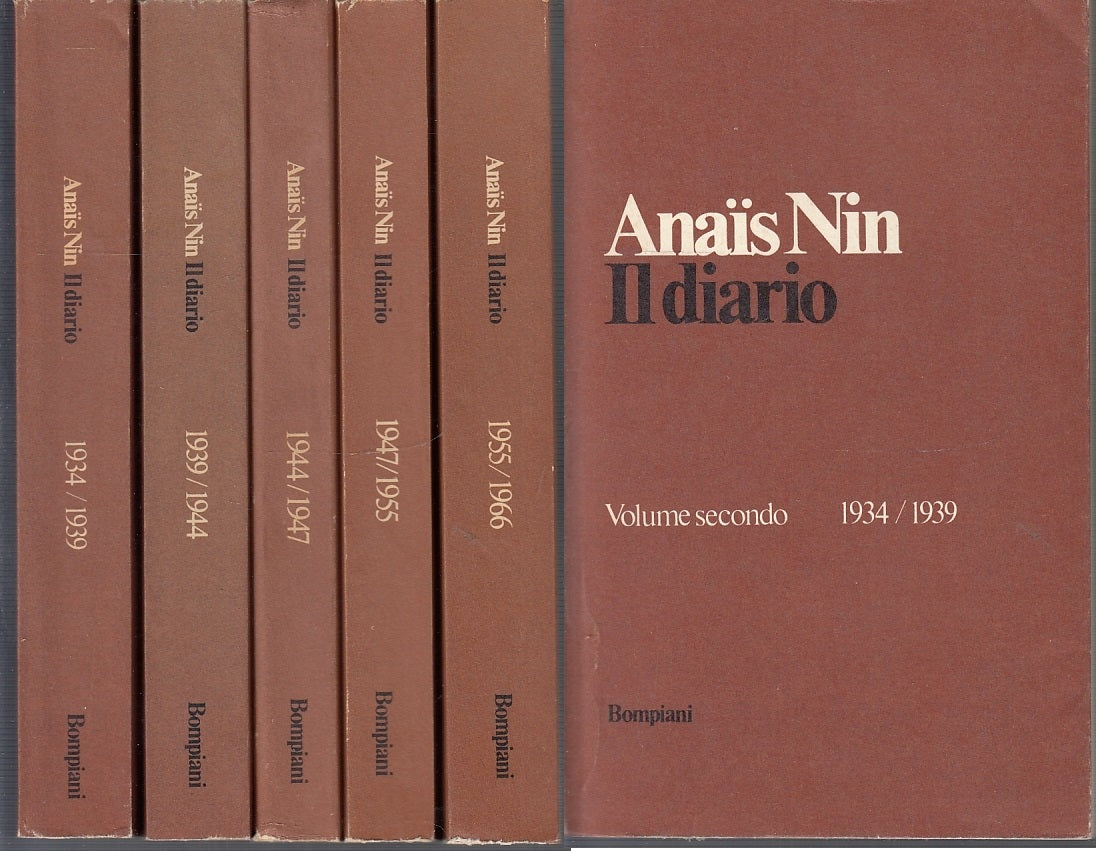 LZ- IL DIARIO 5 VOLUMI - NIN ANAIS - BOMPIANI - SAGGI -- 1979 - B - XFS131