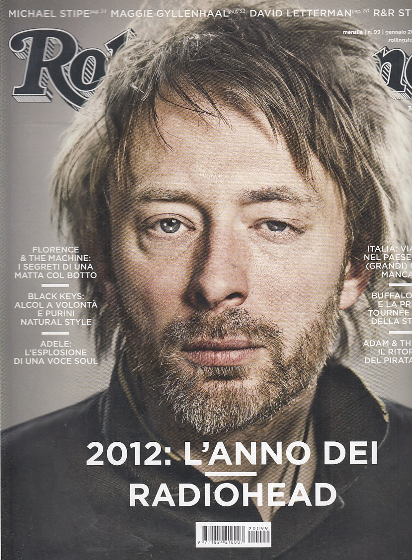 LR- RIVISTA MAGAZINE ROLLING STONE N.99 GENNAIO RADIOHEAD ----- 2012- B - XFS