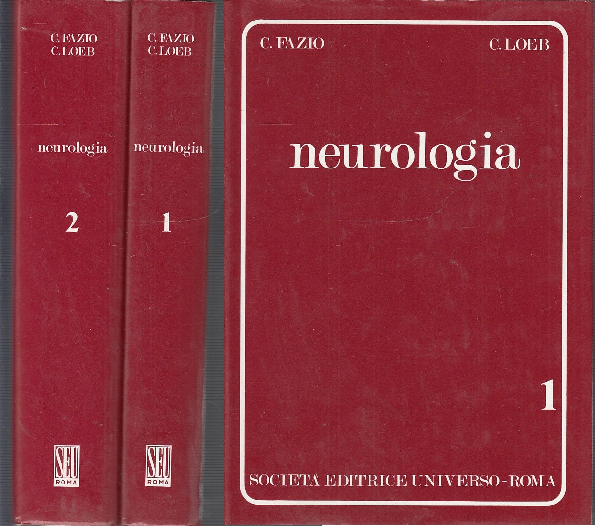 LZ- NEUROLOGIA 2 VOLUMI - LOEB FAZIO - SOCIETA' ED. UNIVERSO--- 1977- CS- YFS679