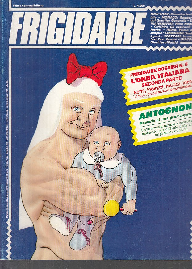 FR- RIVISTA FRIGIDAIRE N.40 -- PRIMO CARNERA - 1984 - S - PRX