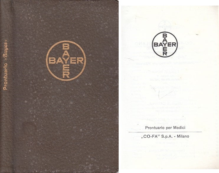 LZ- LZ BAYER PRONTUARIO PER MEDICI PUBBLICITARIO -- BAYER --- 1963 - C - YFS480