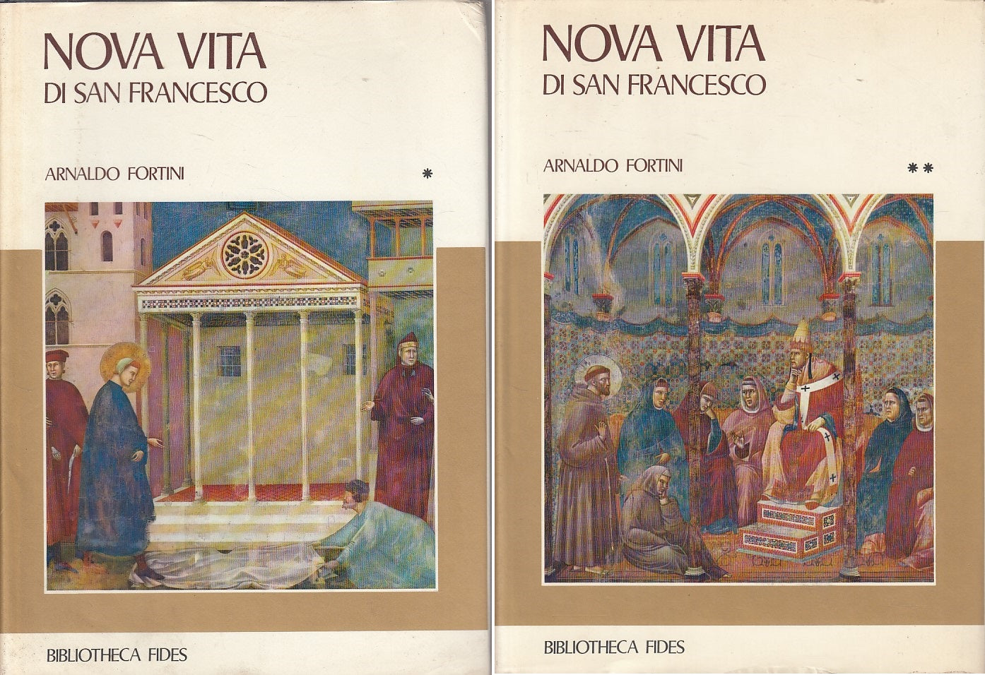 LS- NOVA VITA DI SAN FRANCESCO 2 VOLUMI - FORTINI - FIDES --- 1969 - CS - YFS183