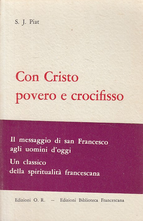 LS- CON CRISTO POVERO E CROCIFISSO - PIAT - O.R. - BIBLIOTECA-- 1971 - B - YFS33