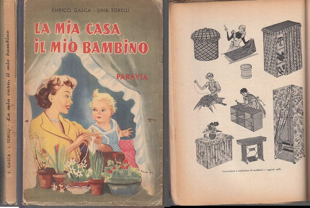 LZ- LA MIA CASA IL MIO BAMBINO IGIENE - GASCA TORELLI - PARAVIA--- 1950- B- XFS5