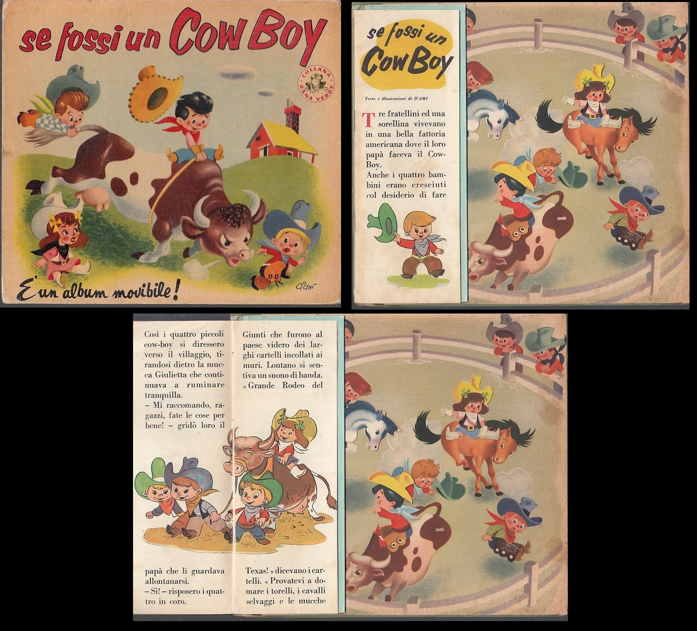 LB- SE FOSSI UN COWBOY -- CEI - COLLANA LA RANA VERDE -- 1954- S- XFS3