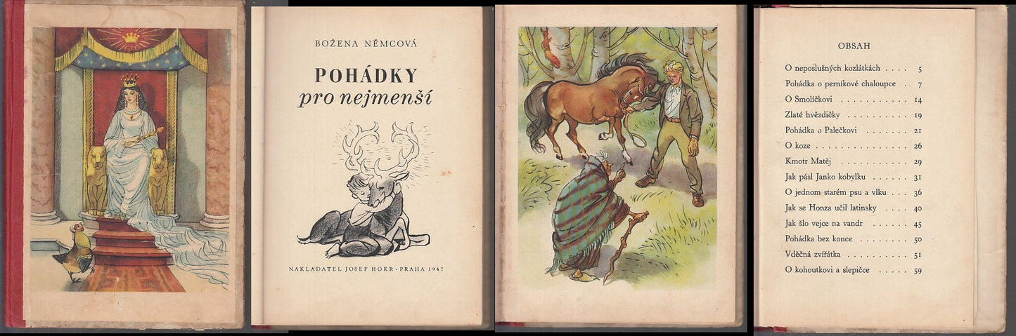 LB- POHADKY PRO NEJMENSI ILLUSTRATO - BOZENA NEMCOVA - PRAGA --- 1947- C- XFS18