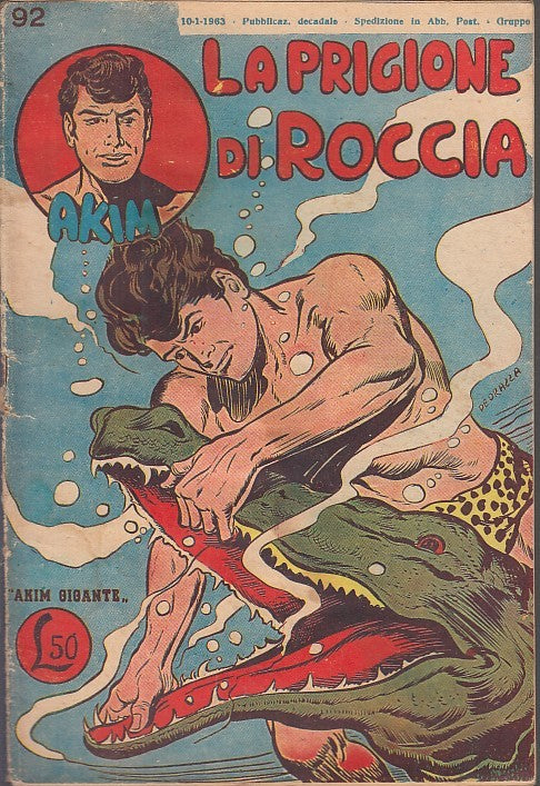 FZ- AKIM N.92 LA PRIGIONE DI ROCCIA -- TOMASINA - 1963 - S - QAX