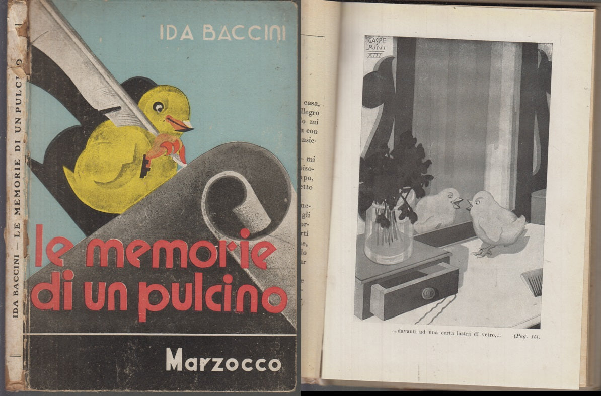 LB- LE MEMORIE DEL PULCINO ILLUSTRATO - IDA BACCINI - MARZOCCO--- 1944 -- XFS135