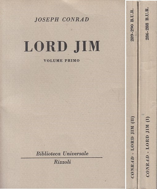 LN- LORD JIM 2 VOL. - JOSEPH CONRAD - RIZZOLI - BUR -- 1951 - B - ZFS425